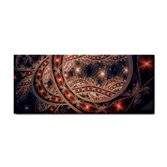 Fractal Patterns Abstract Dark Hand Towel by Vaneshart