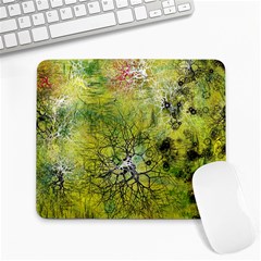 Abstract Spots Lines Green Large Mousepads by Vaneshart