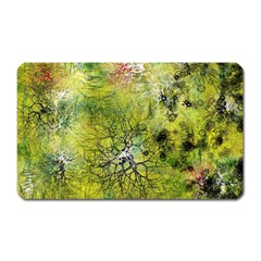 Abstract Spots Lines Green Magnet (rectangular) by Vaneshart