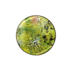 Abstract Spots Lines Green Hat Clip Ball Marker by Vaneshart