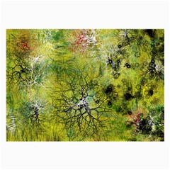 Abstract Spots Lines Green Large Glasses Cloth by Vaneshart