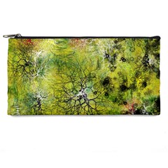 Abstract Spots Lines Green Pencil Cases by Vaneshart