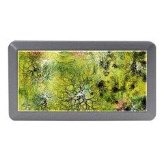 Abstract Spots Lines Green Memory Card Reader (mini) by Vaneshart