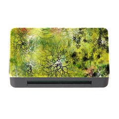 Abstract Spots Lines Green Memory Card Reader With Cf by Vaneshart