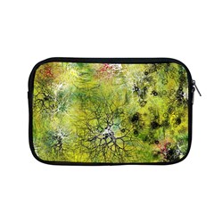 Abstract Spots Lines Green Apple Macbook Pro 13  Zipper Case by Vaneshart