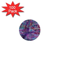 Stains Circles Watercolor Colorful Abstract 1  Mini Buttons (100 Pack)  by Vaneshart