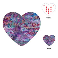 Stains Circles Watercolor Colorful Abstract Playing Cards Single Design (heart) by Vaneshart