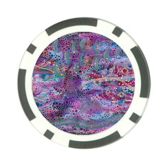 Stains Circles Watercolor Colorful Abstract Poker Chip Card Guard by Vaneshart