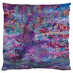 Stains Circles Watercolor Colorful Abstract Large Cushion Case (one Side) by Vaneshart