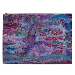 Stains Circles Watercolor Colorful Abstract Cosmetic Bag (xxl) by Vaneshart