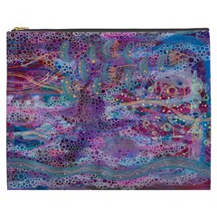 Stains Circles Watercolor Colorful Abstract Cosmetic Bag (xxxl) by Vaneshart