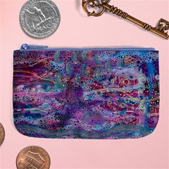 Stains Circles Watercolor Colorful Abstract Large Coin Purse by Vaneshart