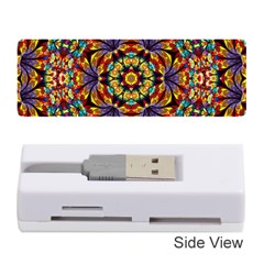 Geometric Pattern Kaleidoscope Art Mirror Image Mosaic Memory Card Reader (stick) by Vaneshart