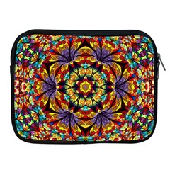 Geometric Pattern Kaleidoscope Art Mirror Image Mosaic Apple Ipad 2/3/4 Zipper Cases by Vaneshart