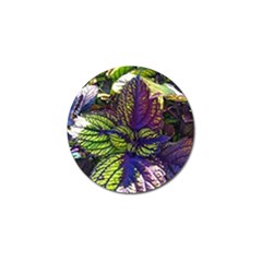 Dark Coleus Golf Ball Marker by Riverwoman