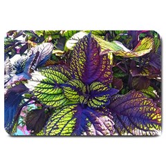 Dark Coleus Large Doormat  by Riverwoman