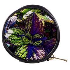 Dark Coleus Mini Makeup Bag by Riverwoman