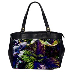 Dark Coleus Oversize Office Handbag by Riverwoman