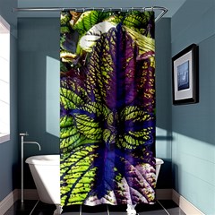 Dark Coleus Shower Curtain 36  X 72  (stall)  by Riverwoman