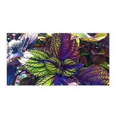 Dark Coleus Satin Wrap by Riverwoman