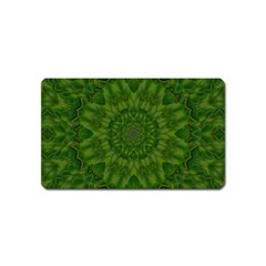 Fauna Nature Ornate Leaf Magnet (name Card) by pepitasart