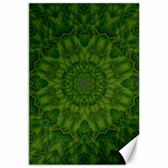 Fauna Nature Ornate Leaf Canvas 12  X 18  by pepitasart