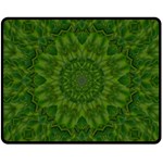 Fauna Nature Ornate Leaf Double Sided Fleece Blanket (Medium)  58.8 x47.4  Blanket Back