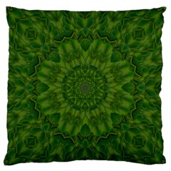 Fauna Nature Ornate Leaf Standard Flano Cushion Case (one Side) by pepitasart