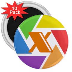 Xcoin Logo 200x200 3  Magnets (10 Pack) 