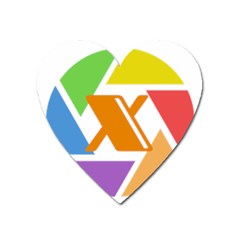 Xcoin Logo 200x200 Heart Magnet by Ipsum