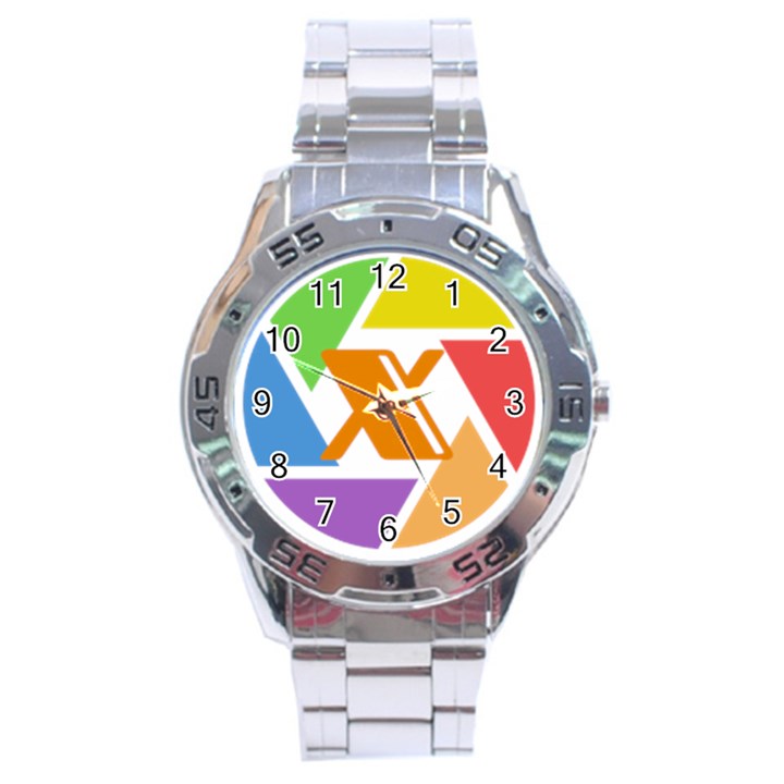 Xcoin Logo 200x200 Stainless Steel Analogue Watch