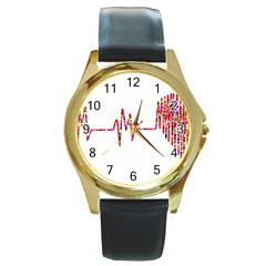 Electra Round Gold Metal Watch