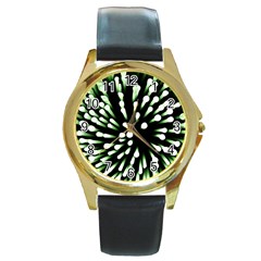 Bacteria Bacterial Species Imitation Round Gold Metal Watch by HermanTelo