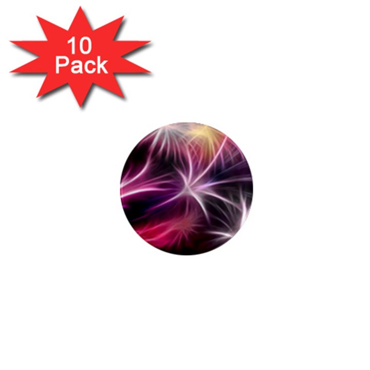 Fireworks Rocket Night Lights Flash 1  Mini Magnet (10 pack) 