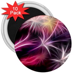 Fireworks Rocket Night Lights Flash 3  Magnets (10 Pack)  by Bajindul