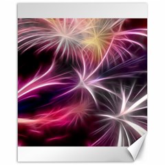 Fireworks Rocket Night Lights Flash Canvas 16  X 20  by Bajindul