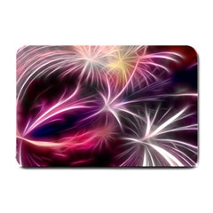 Fireworks Rocket Night Lights Flash Small Doormat  by Bajindul