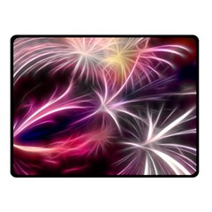 Fireworks Rocket Night Lights Flash Double Sided Fleece Blanket (small)  by Bajindul