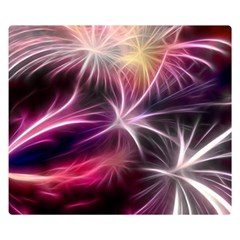 Fireworks Rocket Night Lights Flash Double Sided Flano Blanket (small)  by Bajindul