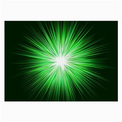 Green Blast Background Large Glasses Cloth by Mariart