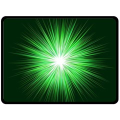 Green Blast Background Fleece Blanket (large)  by Mariart