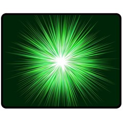 Green Blast Background Fleece Blanket (medium)  by Mariart