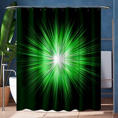 Green Blast Background Shower Curtain 60  X 72  (medium)  by Mariart