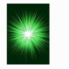 Green Blast Background Large Garden Flag (two Sides) by Mariart