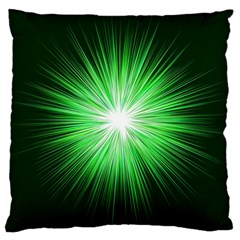 Green Blast Background Large Cushion Case (one Side) by Mariart