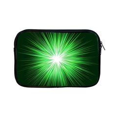 Green Blast Background Apple Ipad Mini Zipper Cases by Mariart