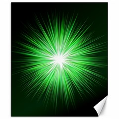 Green Blast Background Canvas 20  X 24  by Mariart