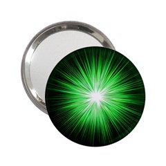 Green Blast Background 2 25  Handbag Mirrors by Mariart