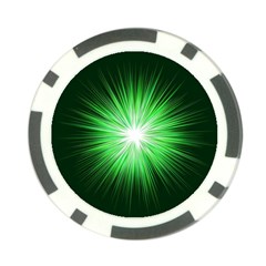 Green Blast Background Poker Chip Card Guard (10 Pack) by Mariart