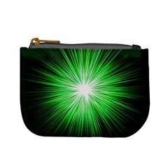 Green Blast Background Mini Coin Purse by Mariart